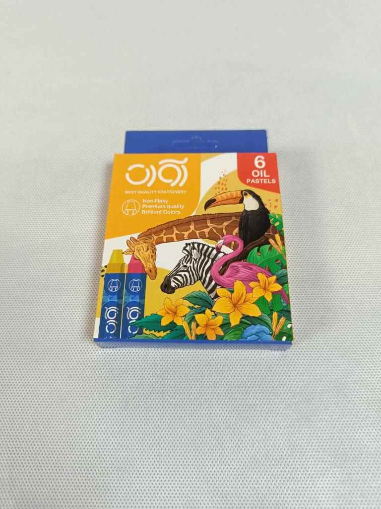 پاستل روغنی 6 رنگ مقوایی 2901 آوات (12عددی)