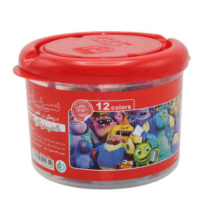 خمیربازی 12رنگ سطلی 12-648 سی بی اس