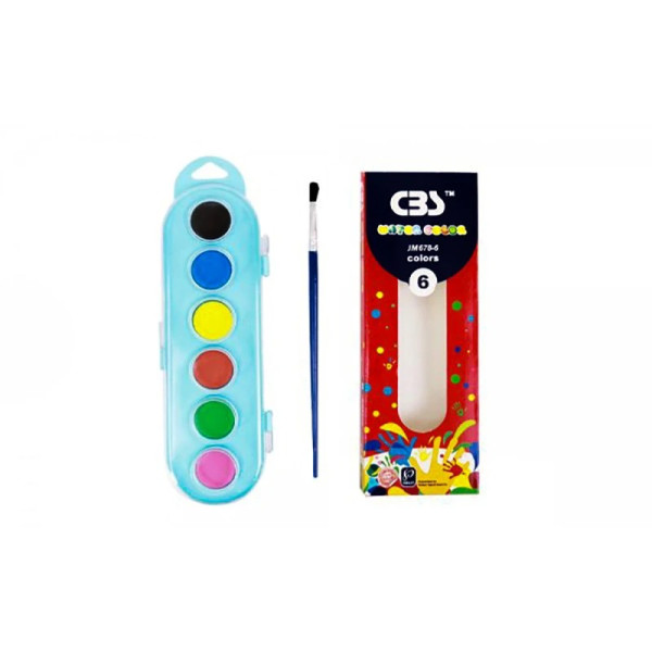 آبرنگ 6 رنگ JM678-6 سی بی اس