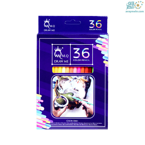 مداد 36 رنگ شش گوش آرتیست ام کیو