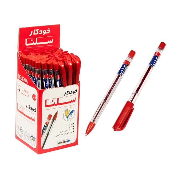 خودکار قرمز 1 کریستال سلنا (50 عددی)