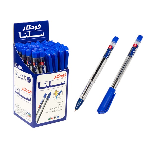 خودکار آبی 1 کریستال سلنا (50 عددی)