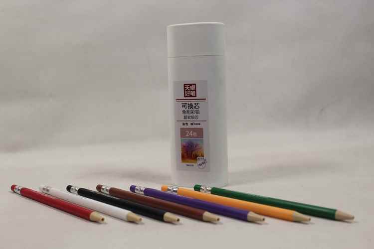 مداد رنگی اتودی 24 رنگ استوانه ای 2286 صبا (تک عددی)