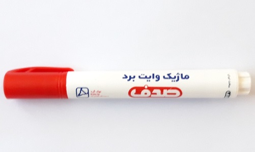 ماژیک وایت برد نوک گرد قرمز صدف