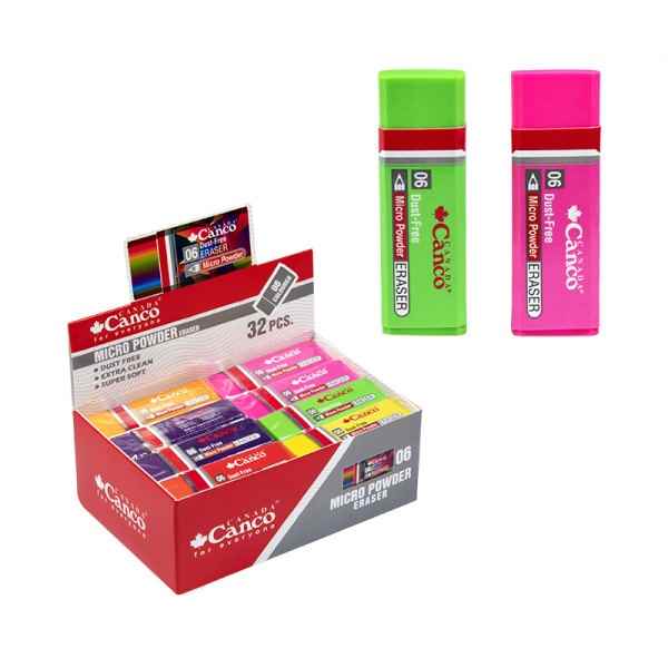 پاک کن رنگی 06 میکرو پودر کنکو (32 عددی)