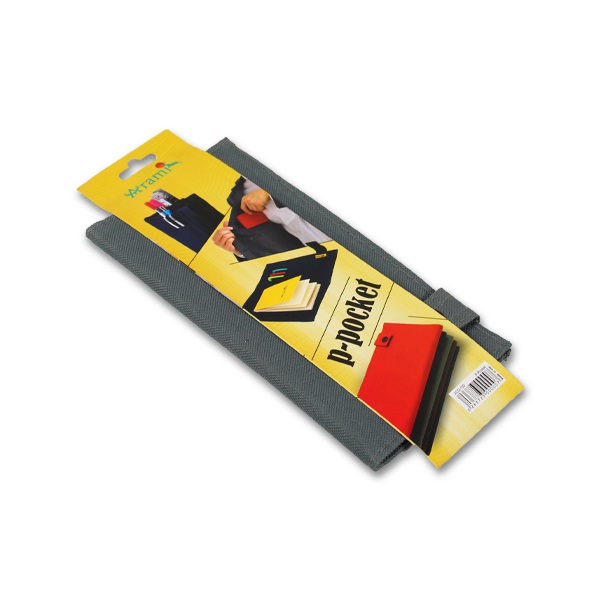 جامدادی جیبی برزنتی P-pocket یادداشت دار آرمی ( تک عددی)