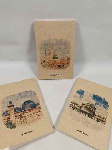 یادداشت خط دار کرافت 20*13 ته چسب سری اماکن مذهبی دش نوت 