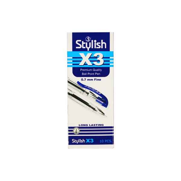 خودکار آبی X3 نوک 0.7 استایلیش (50 عددی)