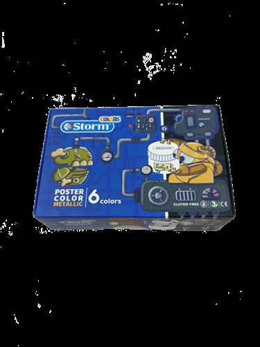 گواش 6 رنگ متالیک 500206 استورم (6 عددی)
