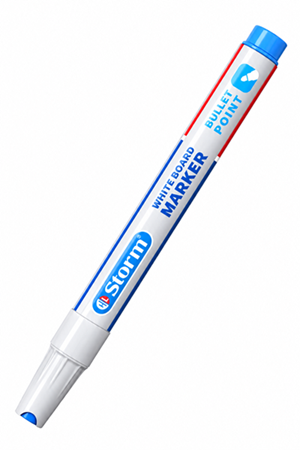 ماژیک وایت برد آبی روشن نوک گرد HL-340775 استورم
