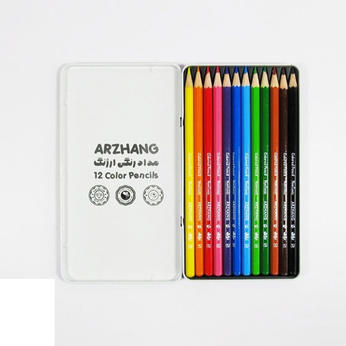 مداد 12 رنگ فلزی ارژنگ